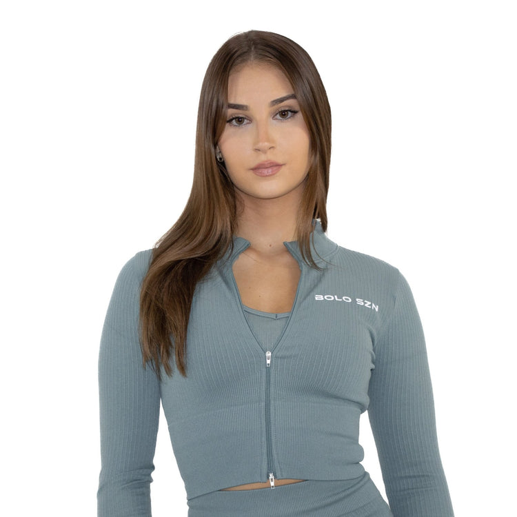 Long - Sleeved Crop Top Crop Top - Bolo Szn