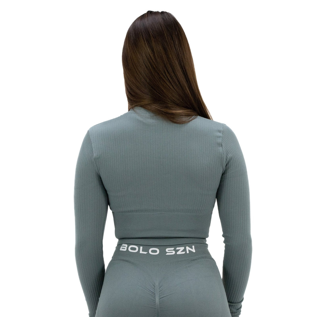 Long - Sleeved Crop Top Crop Top - Bolo Szn