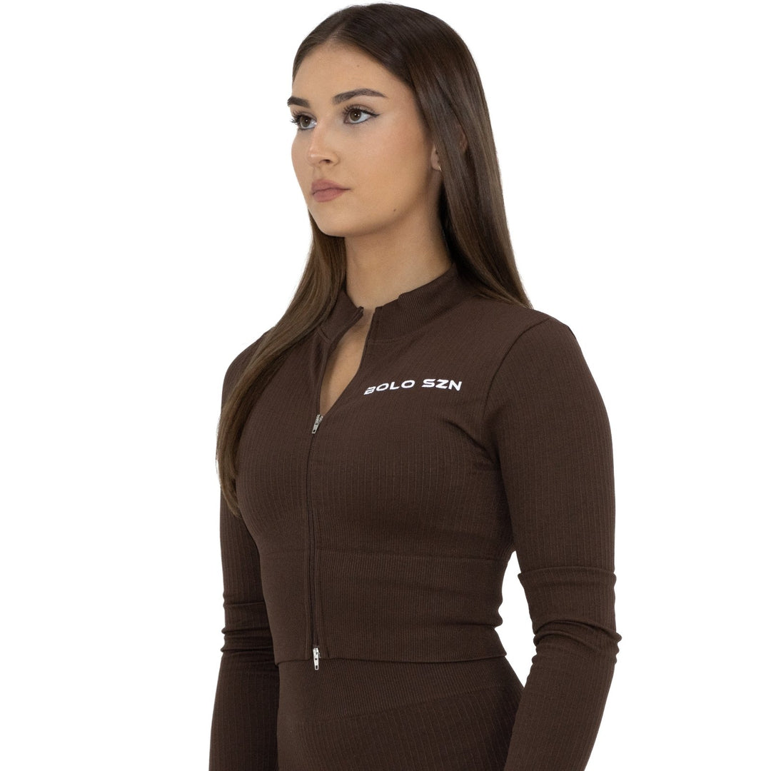 Long - Sleeved Crop Top Crop Top - Bolo Szn